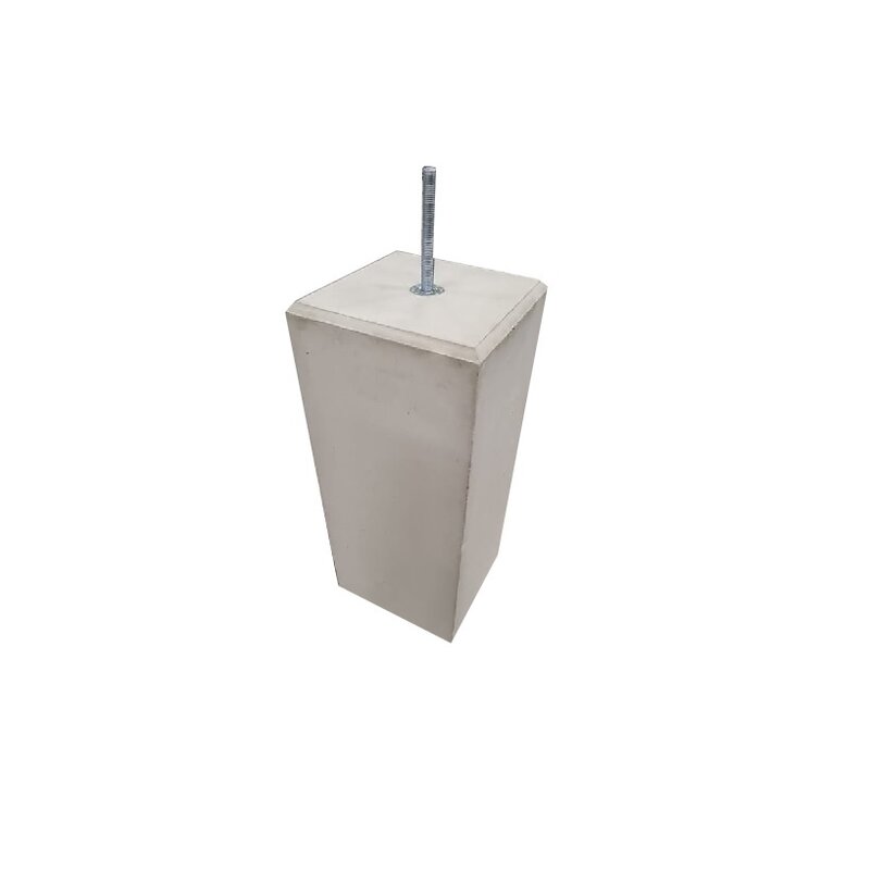 Betonpoer 25x25 en 60 cm hoog grijs M16 Speciale Aanbieding