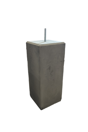 Betonpoer 25x25 en 60 cm hoog antraciet M16 Gratis Retour