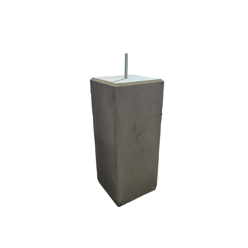 Betonpoer 25x25 en 60 cm hoog antraciet M16 Gratis Retour