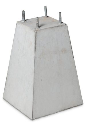 Bestel Nu Betonpoer 15x15 en 35 cm hoog grijs M10