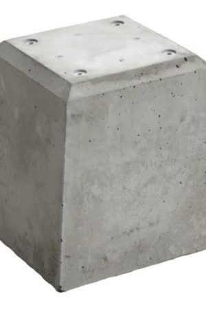 Betonpoer 21x21 en 28 cm hoog grijs Dagaanbieding