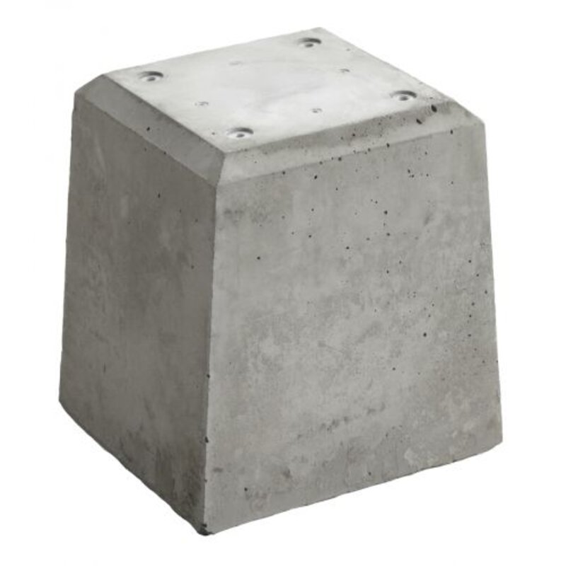Betonpoer 21x21 en 28 cm hoog grijs Dagaanbieding