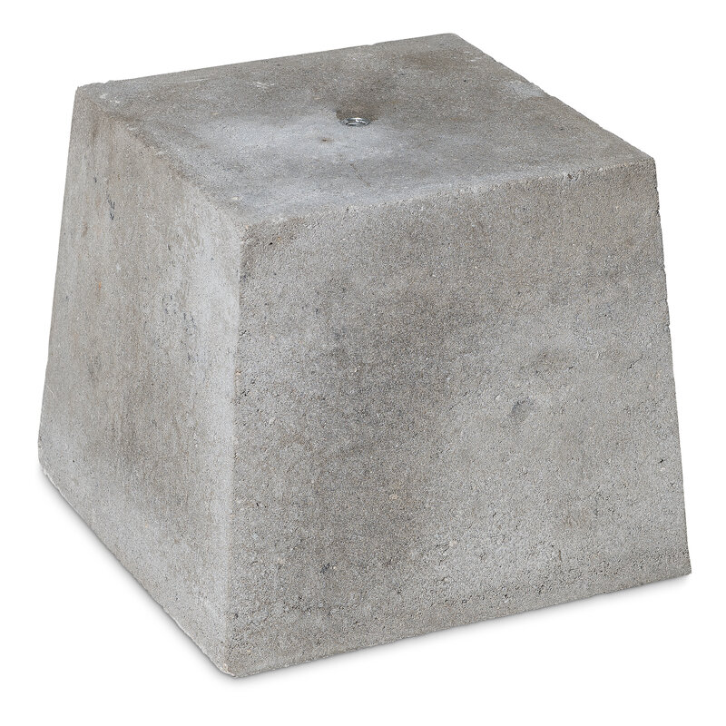 Speciale Aanbieding Betonpoer 30x30 en 30 cm hoog grijs M16