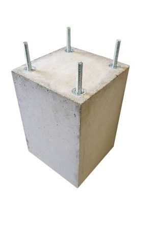 Betonpoer 30x30 en 47 cm hoog grijs M16 Premium