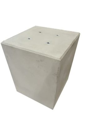 Gratis Retour Betonpoer 60x60 en 75 cm hoog grijs M16