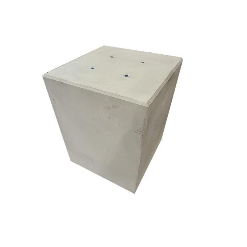 Gratis Retour Betonpoer 60x60 en 75 cm hoog grijs M16