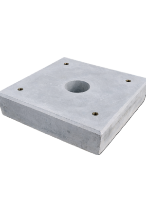 Beperkte Voorraad Funderingsblokken 100x100x15 cm hoog 4x M16 + gat
