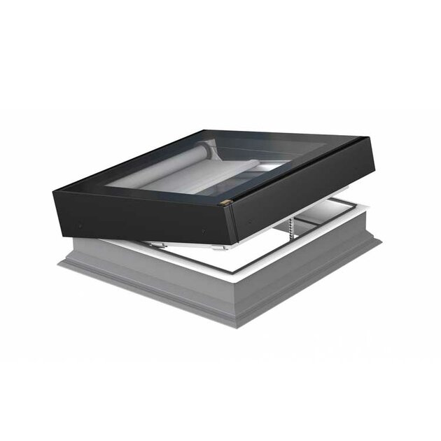 Rechtstreeks Van De Fabrikant FAKRO platdakraam elekrisch DEZ-A P2 incl. screen AMZ/Z 70x70