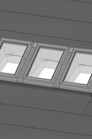 Fakro Lichtstraat Lessenaarsdak 235x131 cm excl. dakramen Uitverkoop