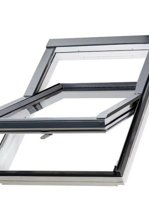 Aanbieding Fakro wit tuimeldakraam onderhoudsarm FTU-V U3 94x160 cm