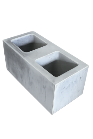 Betonblok 39x19,5x19,5 antraciet Superprijs