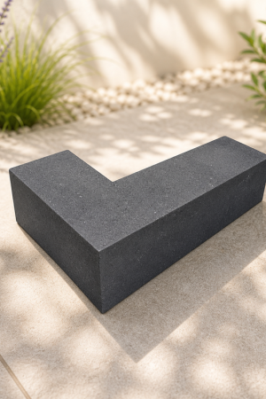Stapelblok hoekstuk 15x15x60 cm antraciet strak Laatste Versie