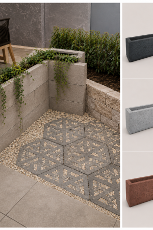 Bestseller Fiora blok 50x20 cm en 20 cm hoog grijs