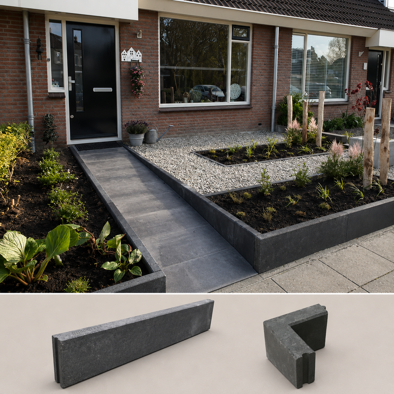 Betonbanden 7x40x100 antraciet Lage Prijs