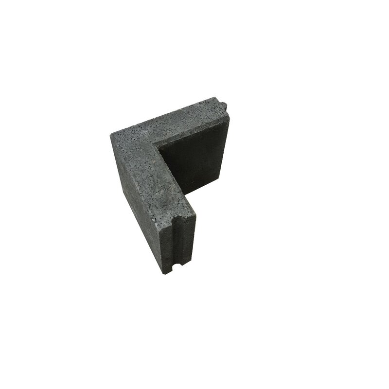 Betonband hoekstuk 7x40x25/25 cm antraciet Snelle Levering