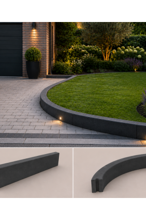 Betonband bochtbanden antraciet 10x20x78,5 cm R=0,5k antraciet 10x20x78,5 cm R=0,5 tot 15 Betrouwbaar