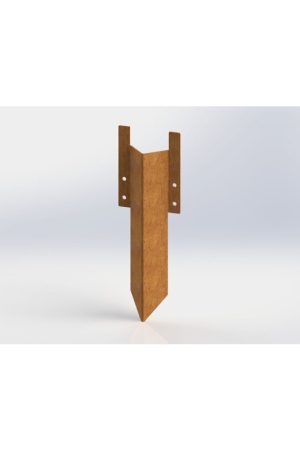 Cortenstaal grondpin t.b.v. kantopsluiting 23 cm Flitsaanbieding