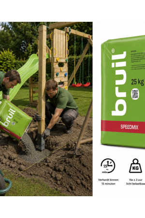 Betaalbaar Snelbeton 25 kg plastic zak