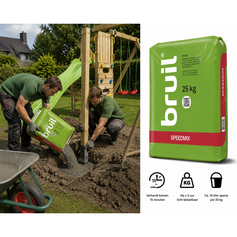 Betaalbaar Snelbeton 25 kg plastic zak