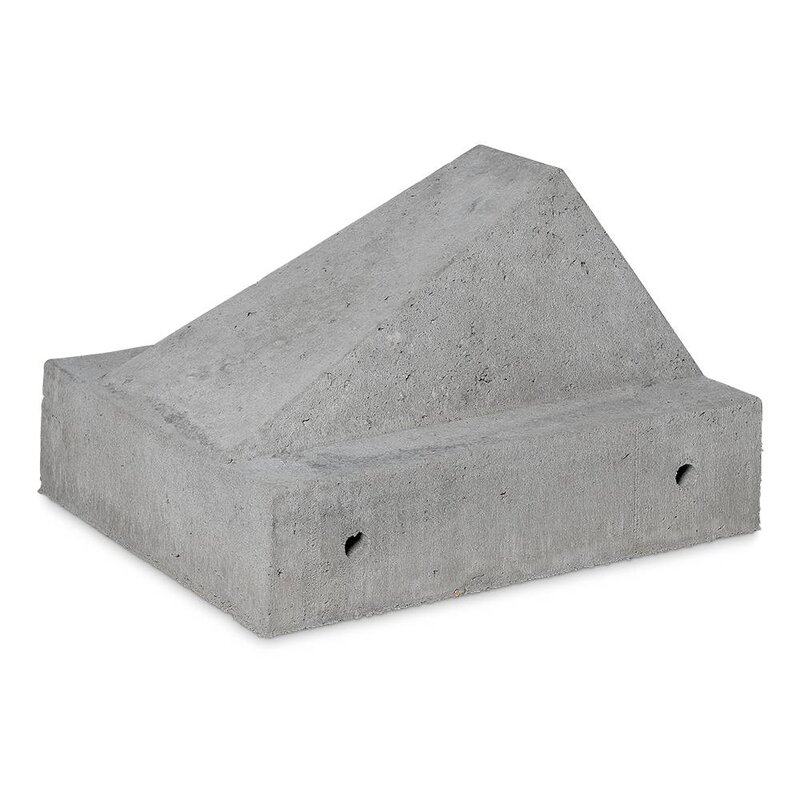 Schrikblok / schampblok 60x50x40 cm grijs Koop Online