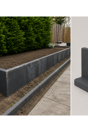 Premium L elementen 50 cm hoog en 50 cm breed antraciet
