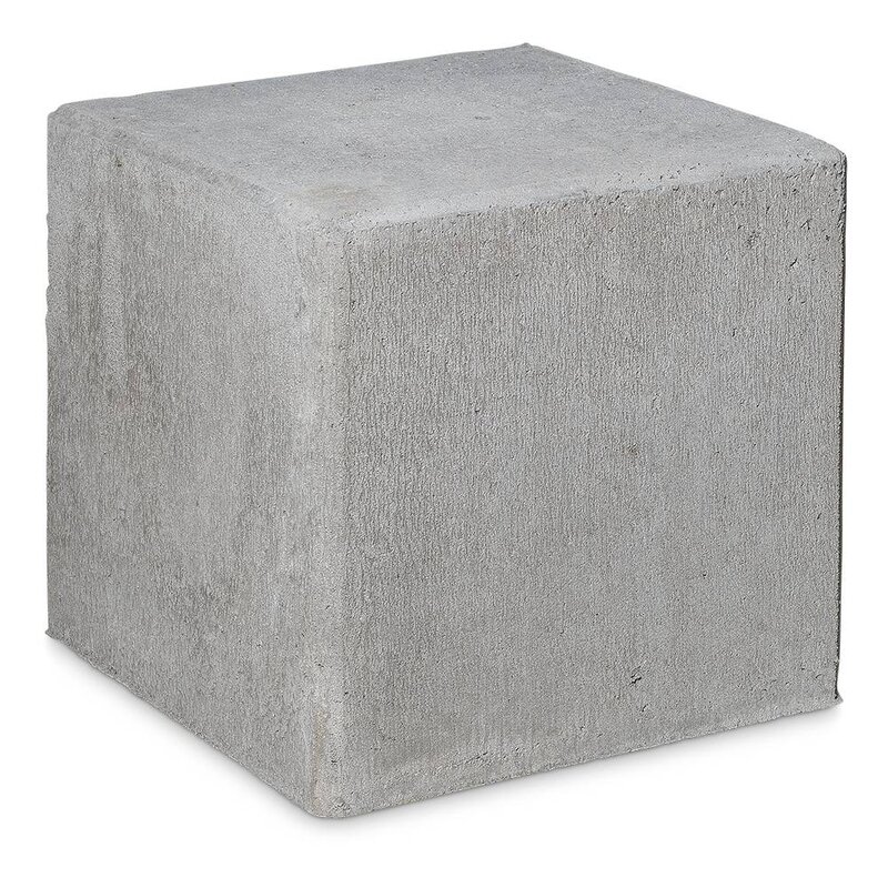 Populair Kubus grijs beton 50 cm