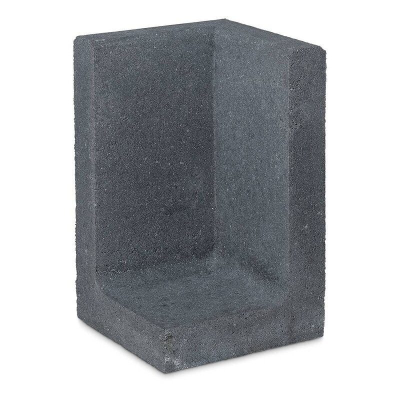 Populair L element hoek 50 cm hoog en 30 cm breed antraciet