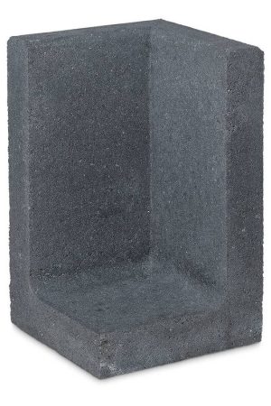 Veilige Betaling L element hoek 100 cm hoog en 50 cm breed antraciet