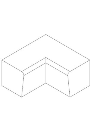 Gratis Retour Betonnen Parkband binnenbocht 100x100 cm