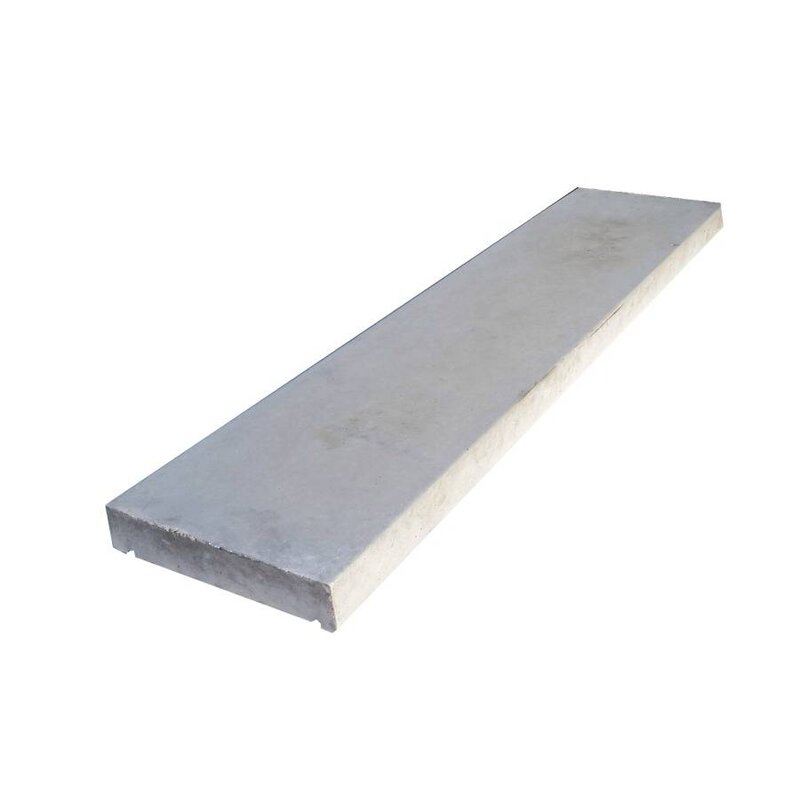 Actieprijs Muurafdekkers beton vlak grijs 35x100