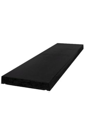 Superprijs Muurafdekkers beton vlak zwart gecoat 60x100