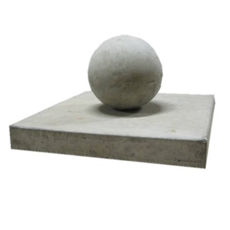 Aanbieding Paalmutsen vlak 75x75 cm met een bol van 50 cm