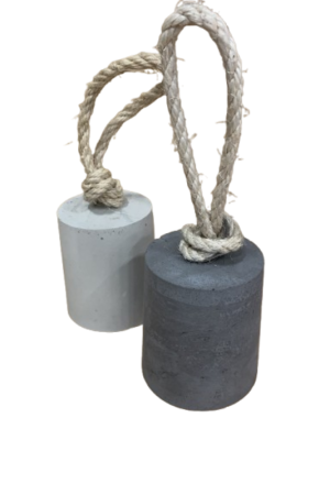 Betonnen Deurstopper met Sisal touw 11 cm Nieuw