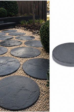Ronde staptegels 44 cm antraciet Bestel Nu