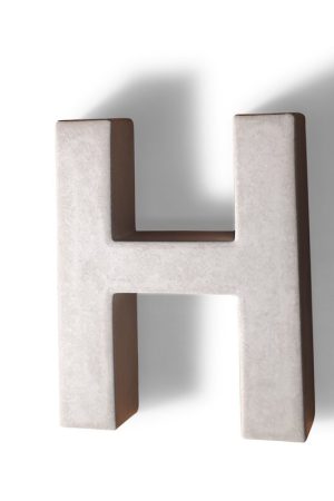 Betonnen letter H Lage Kosten