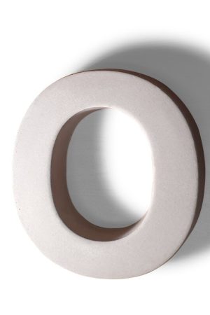 Betonnen letter O Betaalbaar