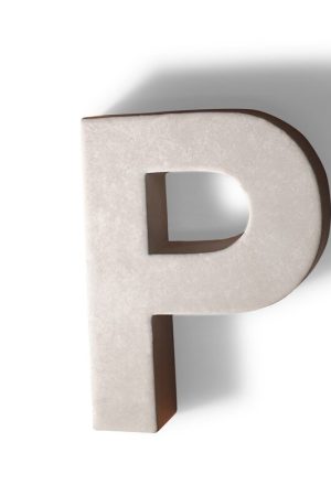 Seizoensaanbieding Betonnen letter P