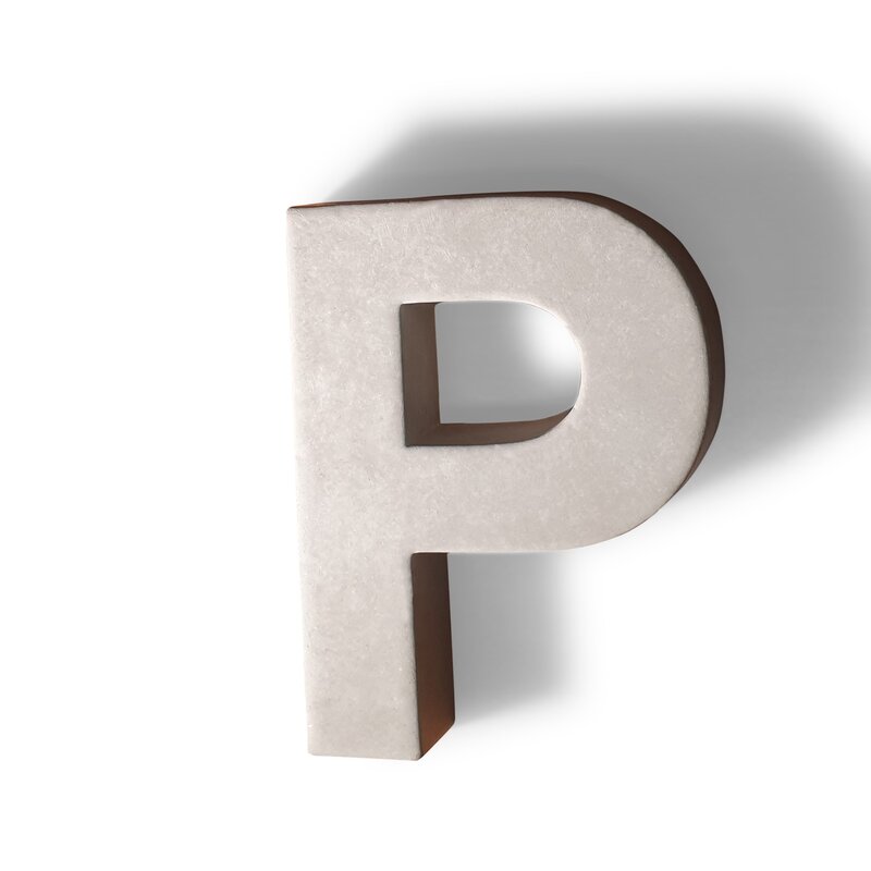 Seizoensaanbieding Betonnen letter P