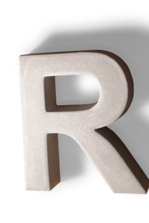Betonnen letter R Goedkoop