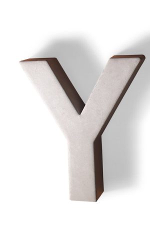Aanbieding Betonnen letter Y