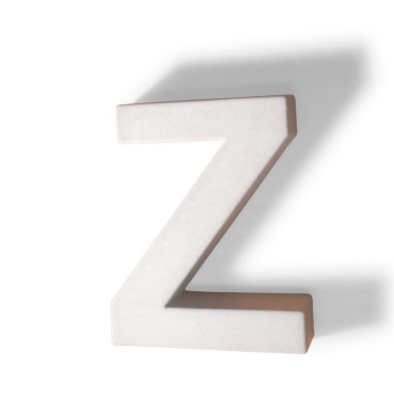 Betonnen letter Z Finale Uitverkoop