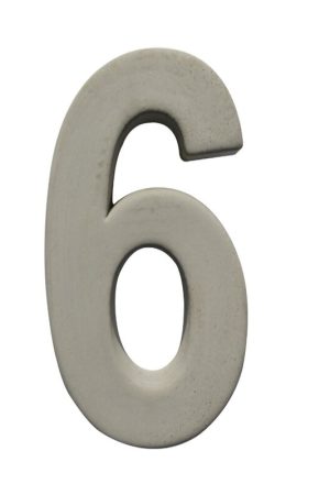 Betonnen huisnummer 6 GROOT Aanbieding