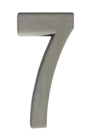 Betonnen huisnummer 7 GROOT Speciale Aanbieding