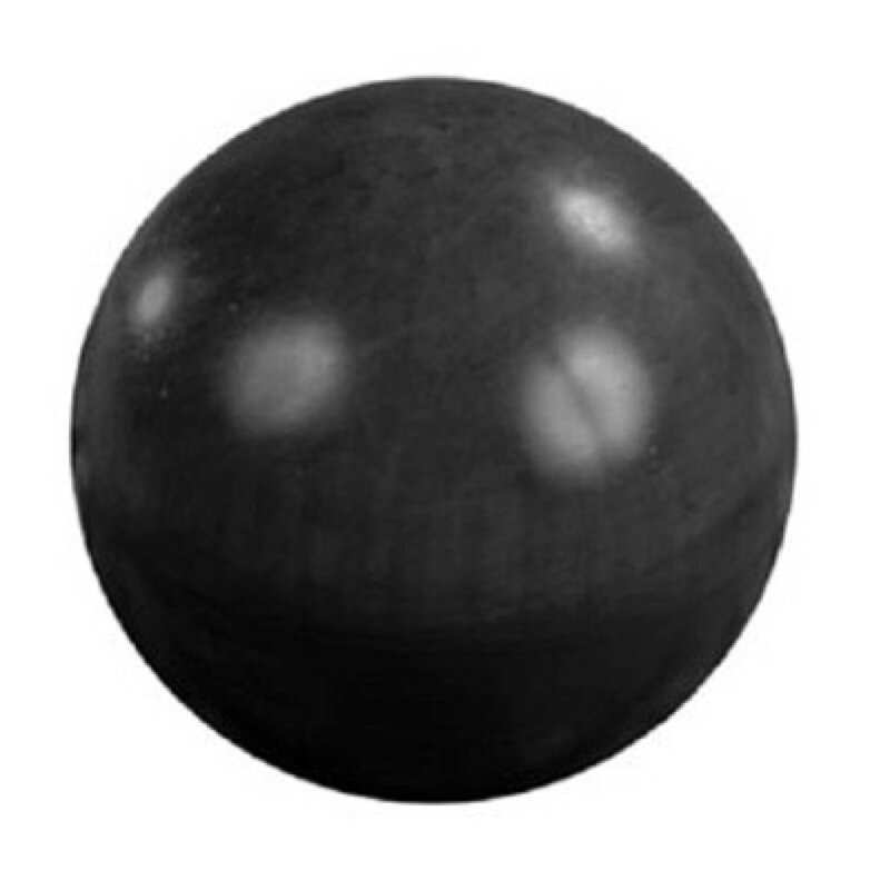 Uitverkoop Betonnen bol zwart gecoat 20 cm