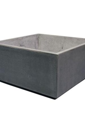 Aanbieding Betonnen bloembakken vierkant XL met voet 100x100 en 50 cm hoog