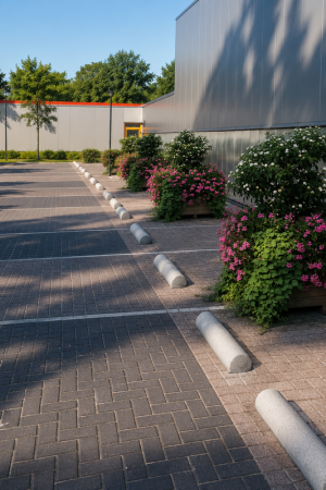 Snelle Levering Varkensrug beton ROND grijs