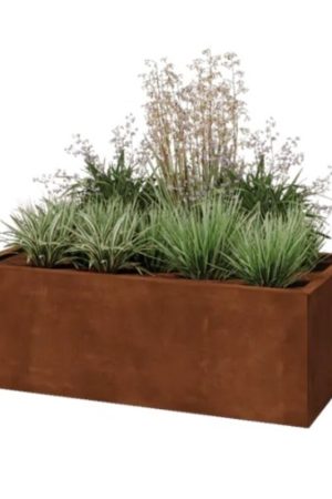 Rechtstreeks Van De Fabrikant Cortenstaal plantenbak Texas 120x60 cm
