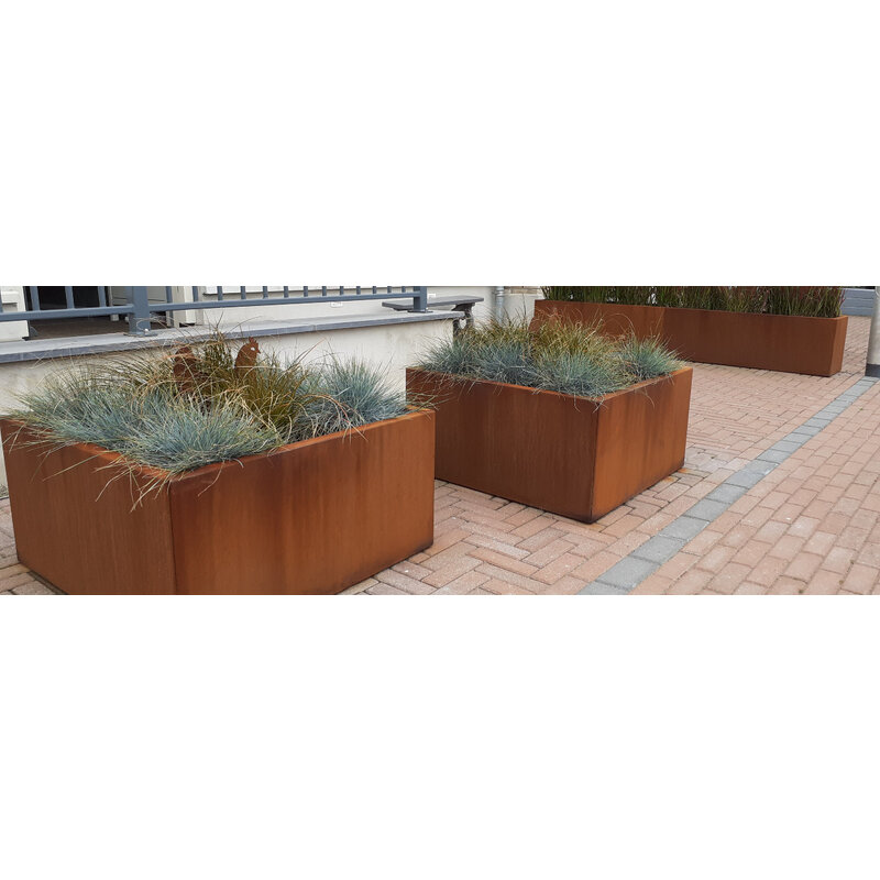 Shop Nu Cortenstaal plantenbak Miami 80x80 cm