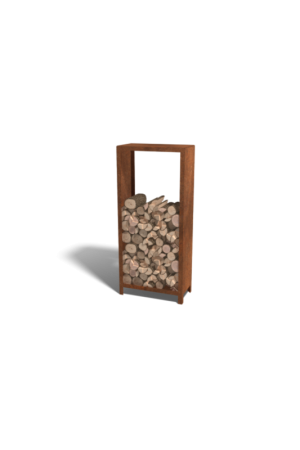 Cortenstaal houtopslag Indiana H180xB80xD40 cm Voordeelprijs