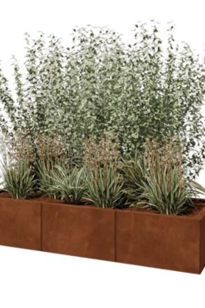 Actieprijs Cortenstaal plantenbak Texas XXL 150x50 cm